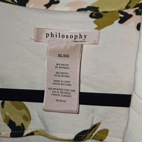 Philosophy Floral Print Knit Blazer Jacket in XL - Picture 2 of 6